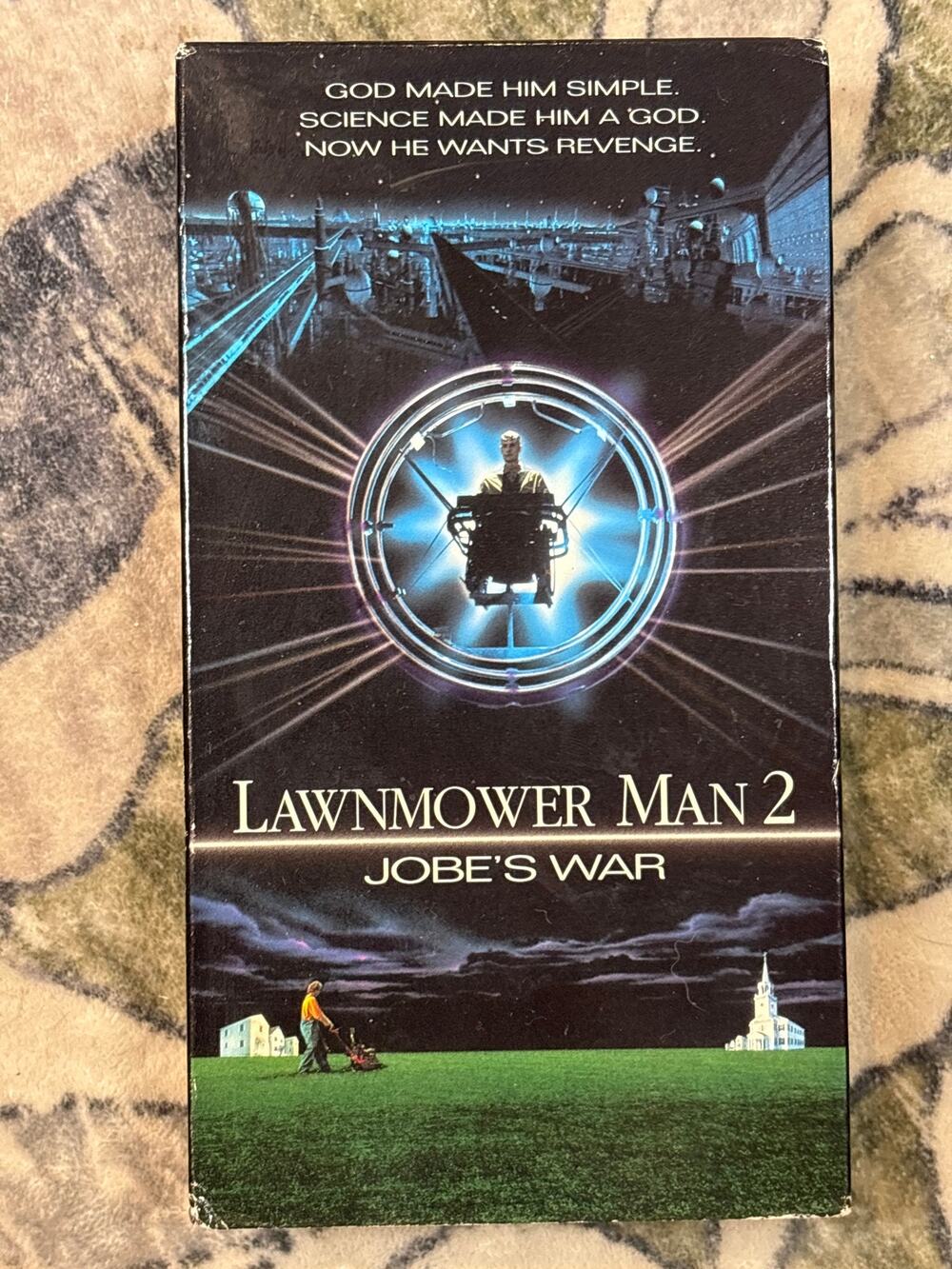 The Lawnmower Man 2 Jobe’s War VHS - Sci-Fi Thriller - 1992 horror
